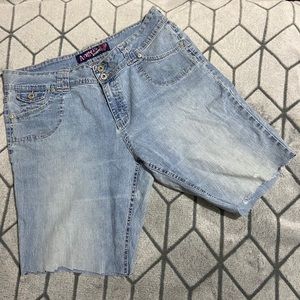 Angels Jeans Light Wash Bermuda Jean Shorts D
